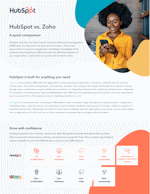 HubSpot vs. Zoho Comparison Guide