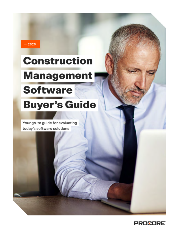 Construction Management Software Buyer's Guide cover