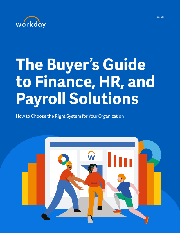 The Buyer's Guide to Finance, HR, and Payroll Solutions cover