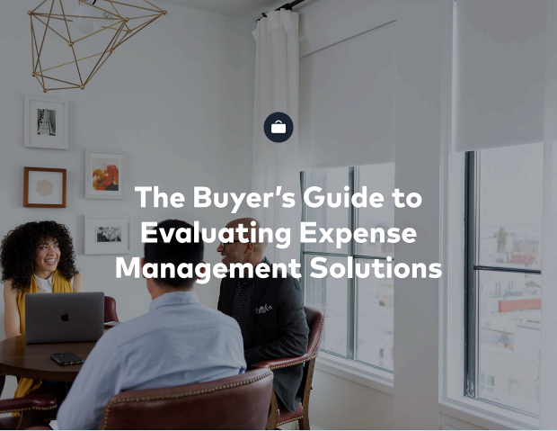 The Buyer's Guide to Evaluating Expense Management Solutions cover