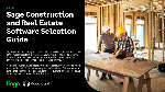 Sage Construction and Real Estate Software Selection Guide